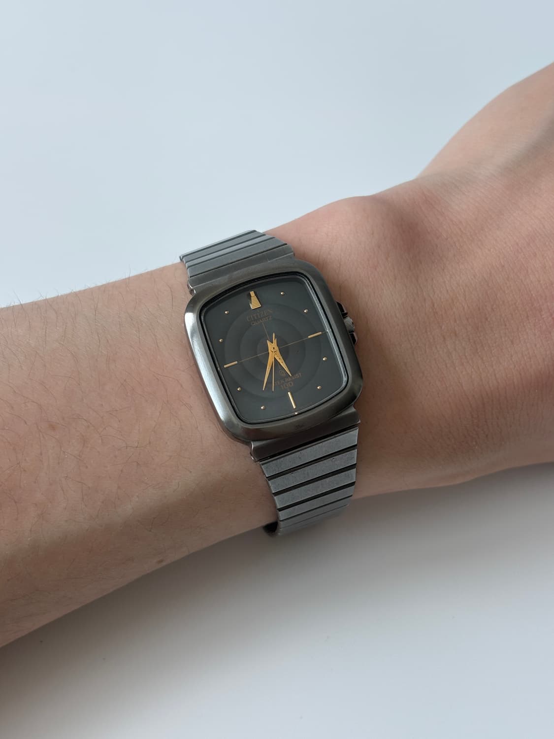 시티즌 1980년대 CQ 블랙 스퀘어 쿼츠 남성 상품이미지7