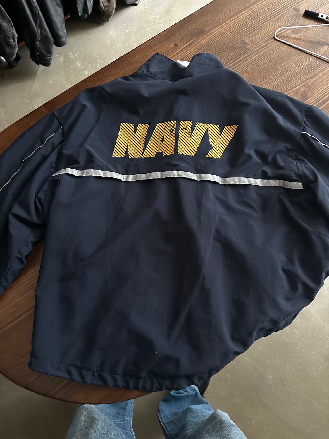 US NAVY 트레이닝 자켓 Reflective Line 상품이미지4