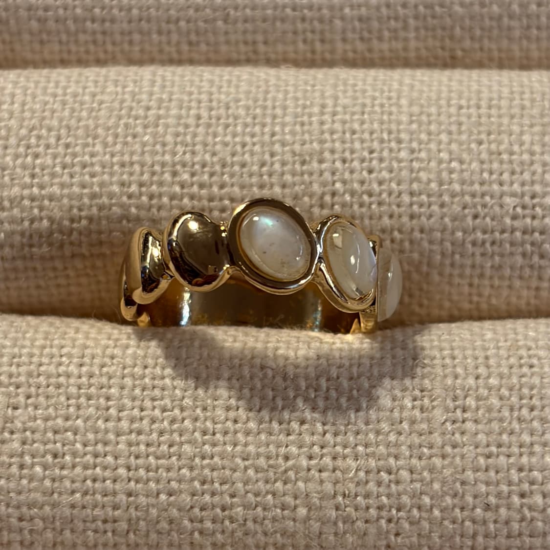 새상품 여성 신주 반반 원석 골드 반지 상품이미지7