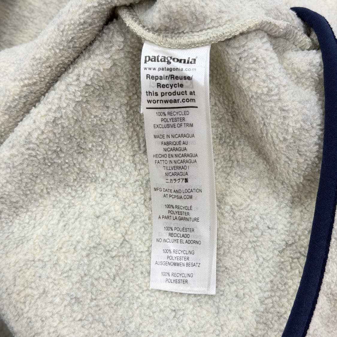 파타고니아 신칠라 스냅티 플리스 풀오버 오트밀 헤더 M 상품이미지5