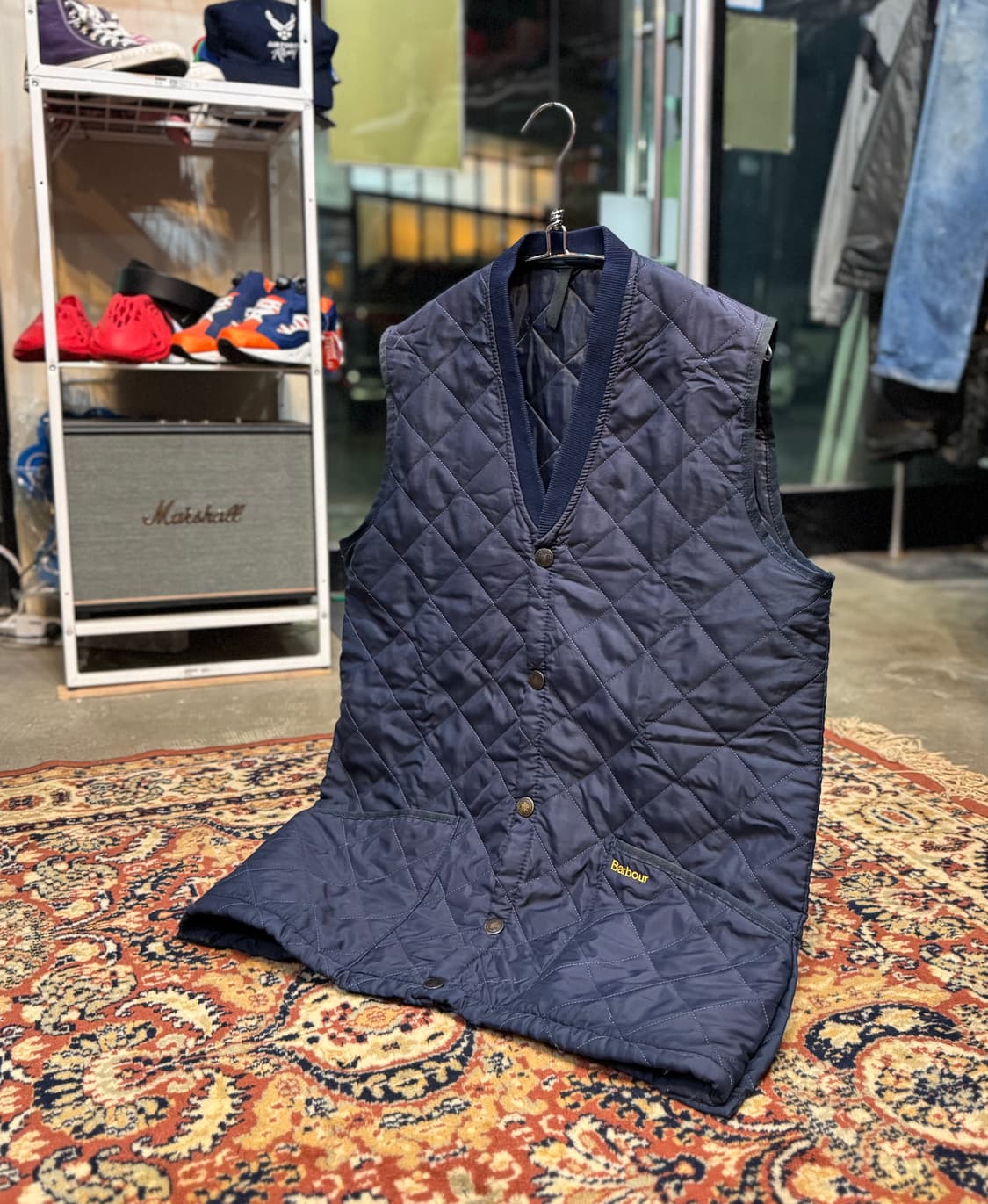 빈티지 barbour 퀼팅 패딩 베스트 "L" (501) 상품이미지1