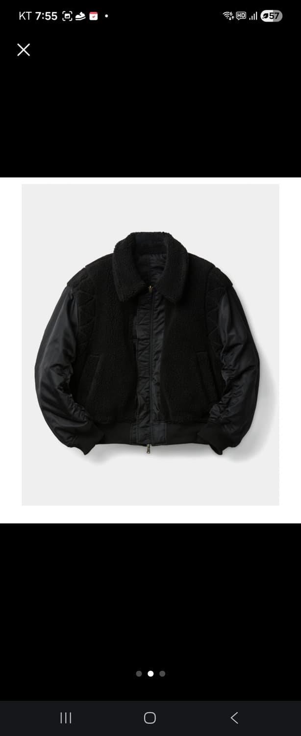 쿠어 CWU 리버서블 플라이트 봄버 블랙 상품이미지7