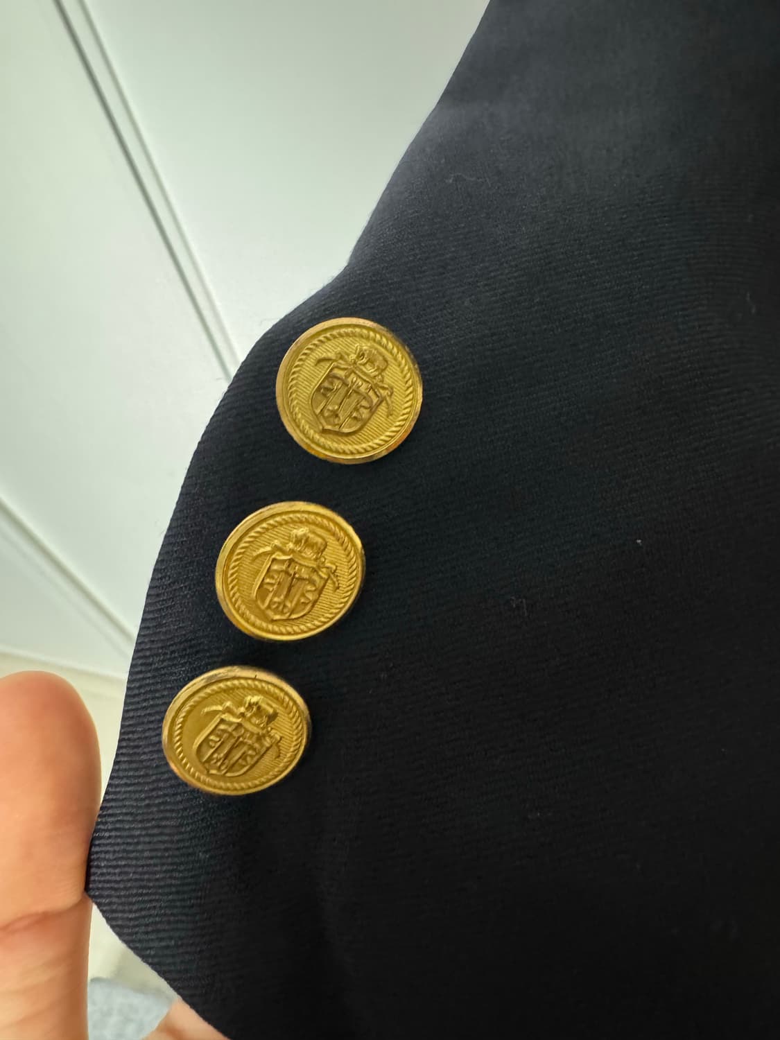 90s jpress 금장 울100 3버튼 블레이져 상품이미지2