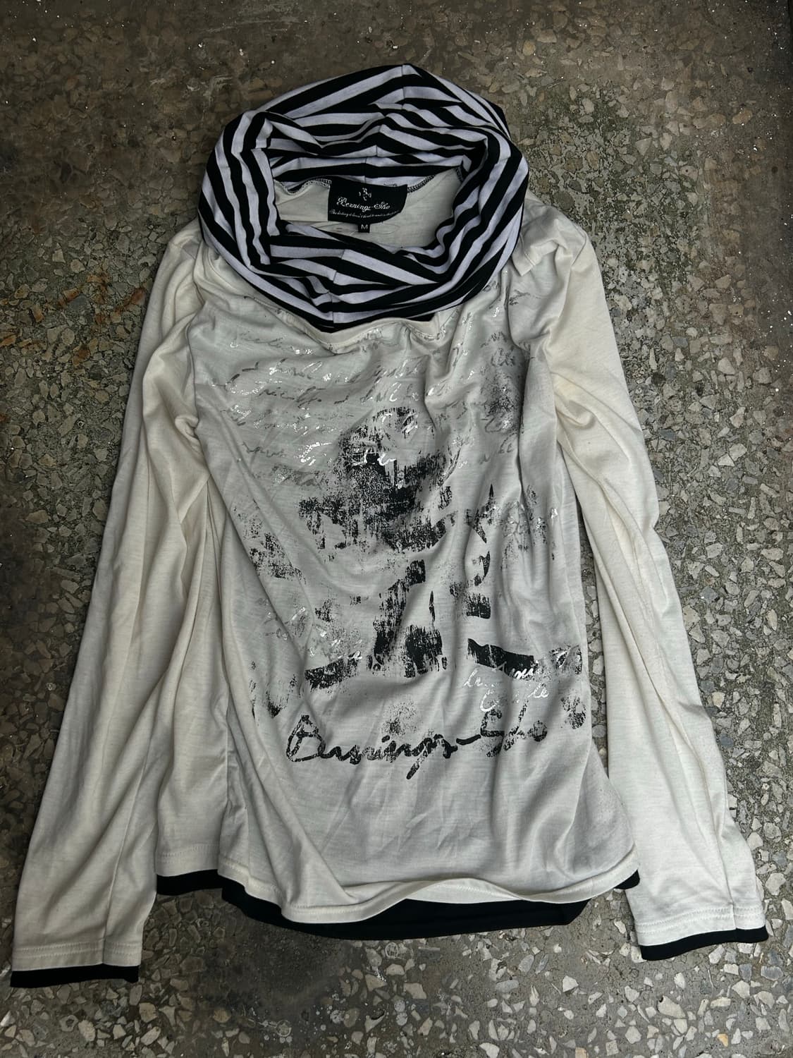 *Rare* Jpn 펑크 00s 버닝쇼 레이어드 롱슬리브 상품이미지2