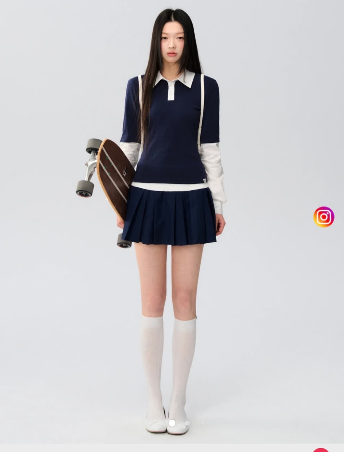 라루네듀시엘 플리츠 스커트 상품이미지1