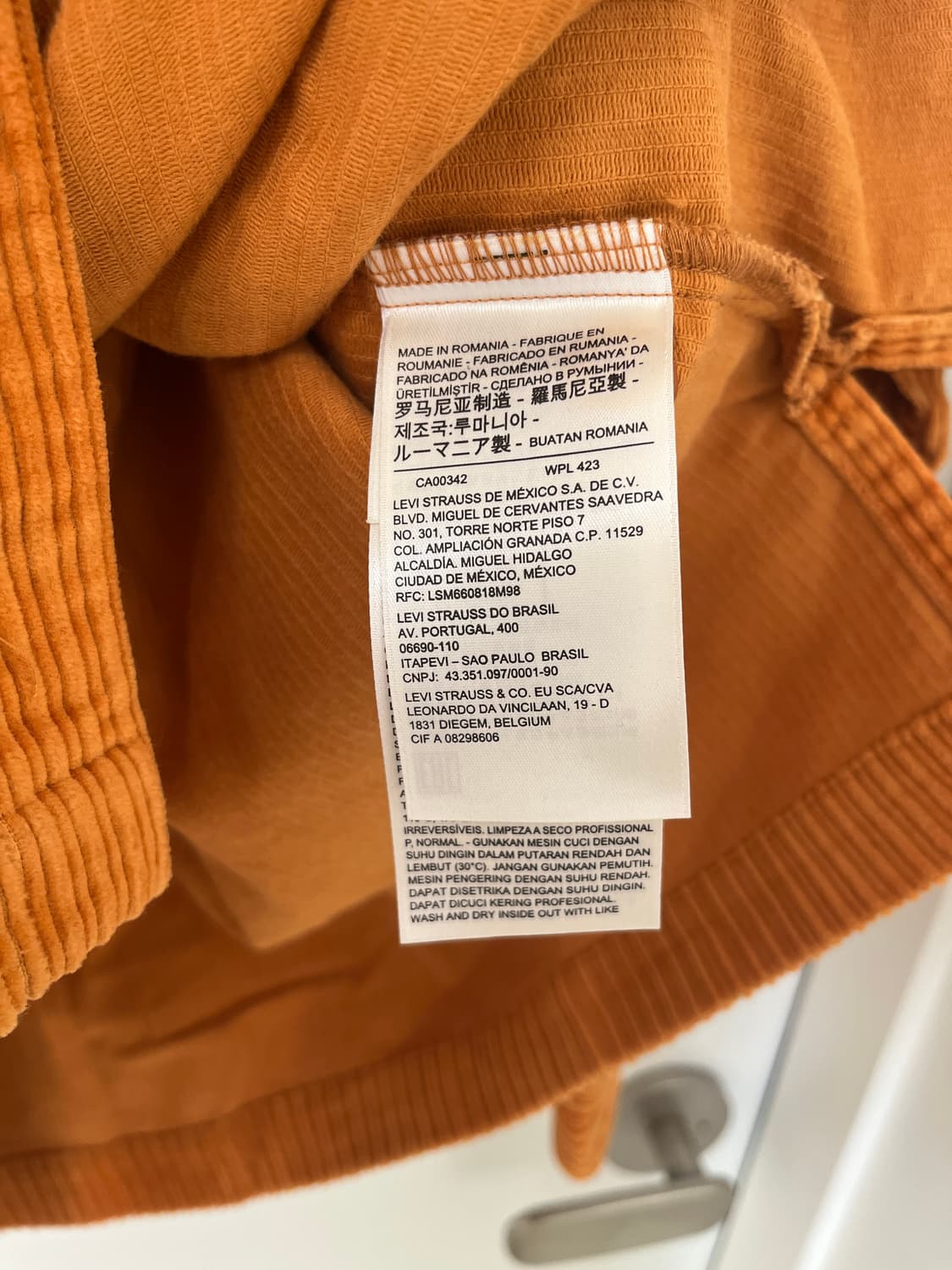 리바이스빈티지클로딩 Lvc Cord Shirt Golden Oak M 상품이미지8