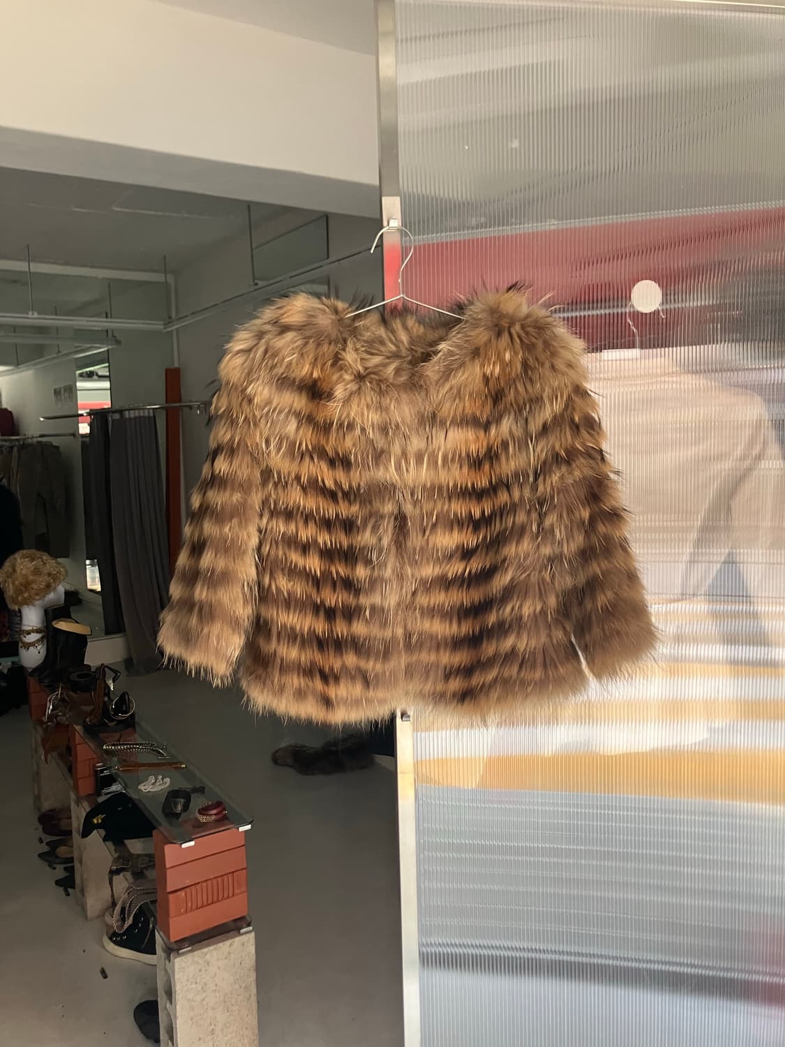 7부소매 퍼자켓 상품이미지1