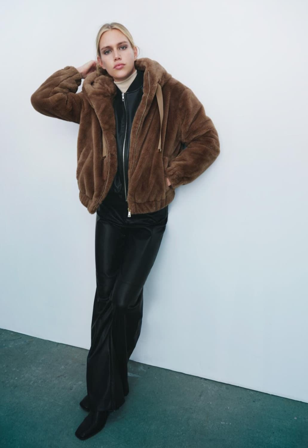 자라 에코퍼 후드 점퍼 M사이즈 상품이미지3