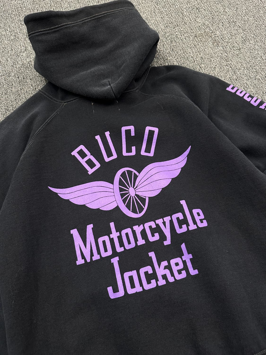 S) BUCO 부코 맥코이 모터사이클 프린팅 후드집업 상품이미지5