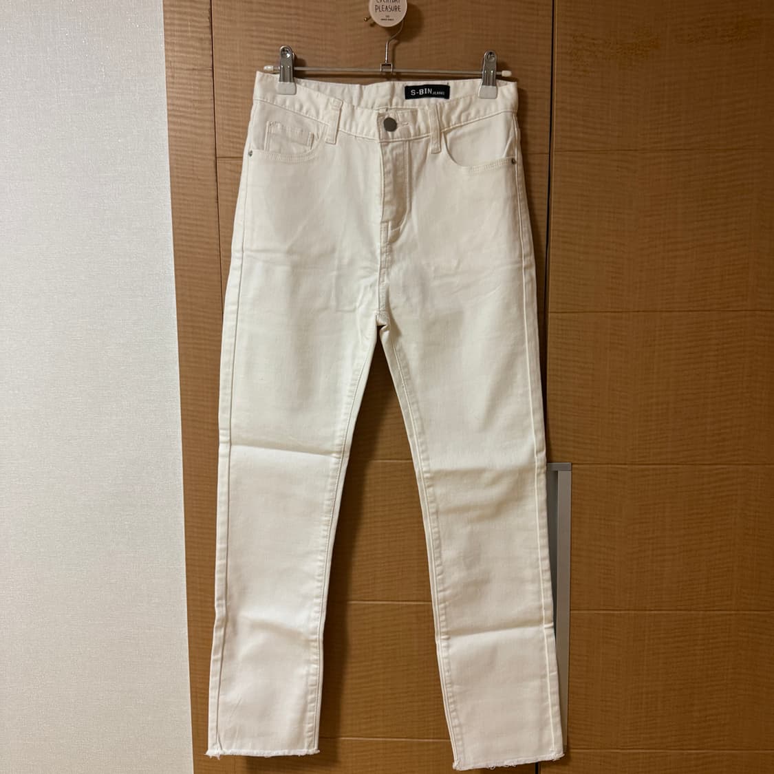새상품 s 밑단컷팅 일자 팬츠 상품이미지2