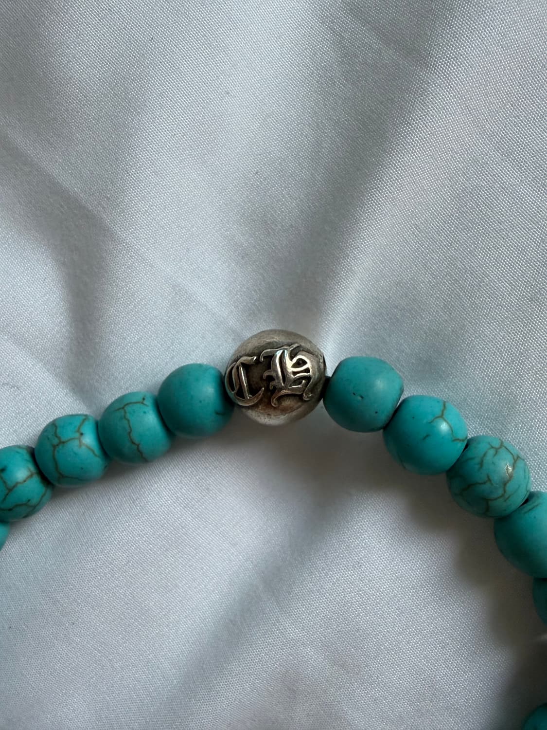 크롬하츠 8mm 4볼 비즈 팔찌 터키석 상품이미지5