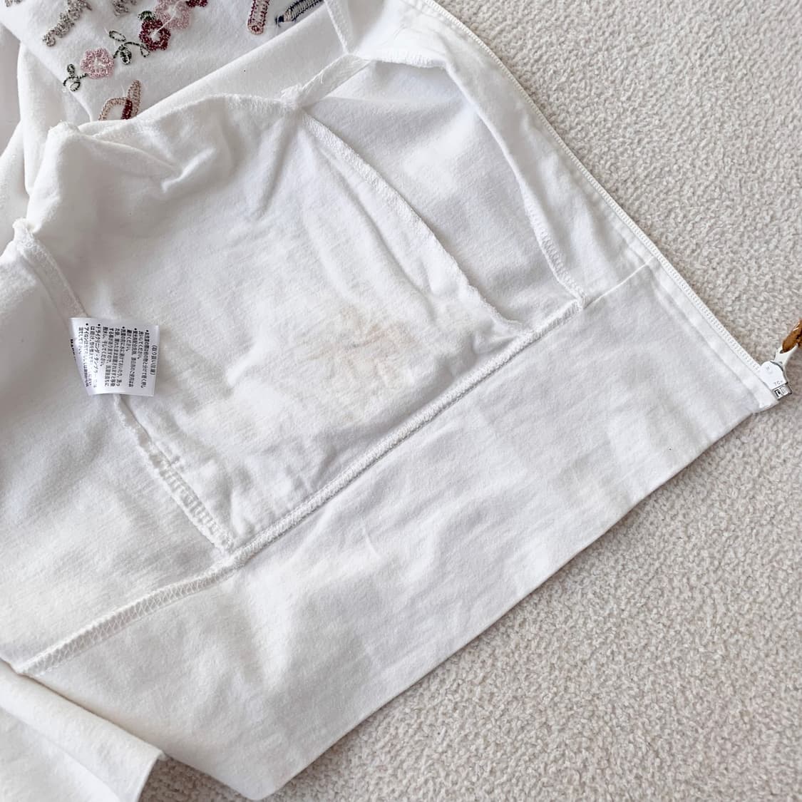 곰돌이 패치자수 대장 후드집업 상품이미지6