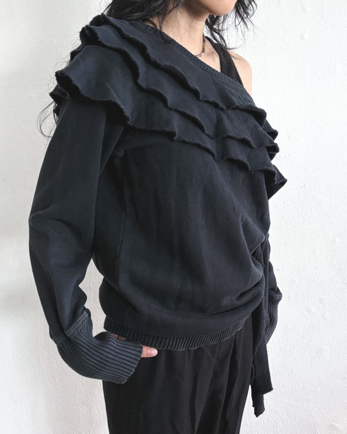 스텔라맥카트니 러플 오프숄더 스웨트셔츠 상품이미지2