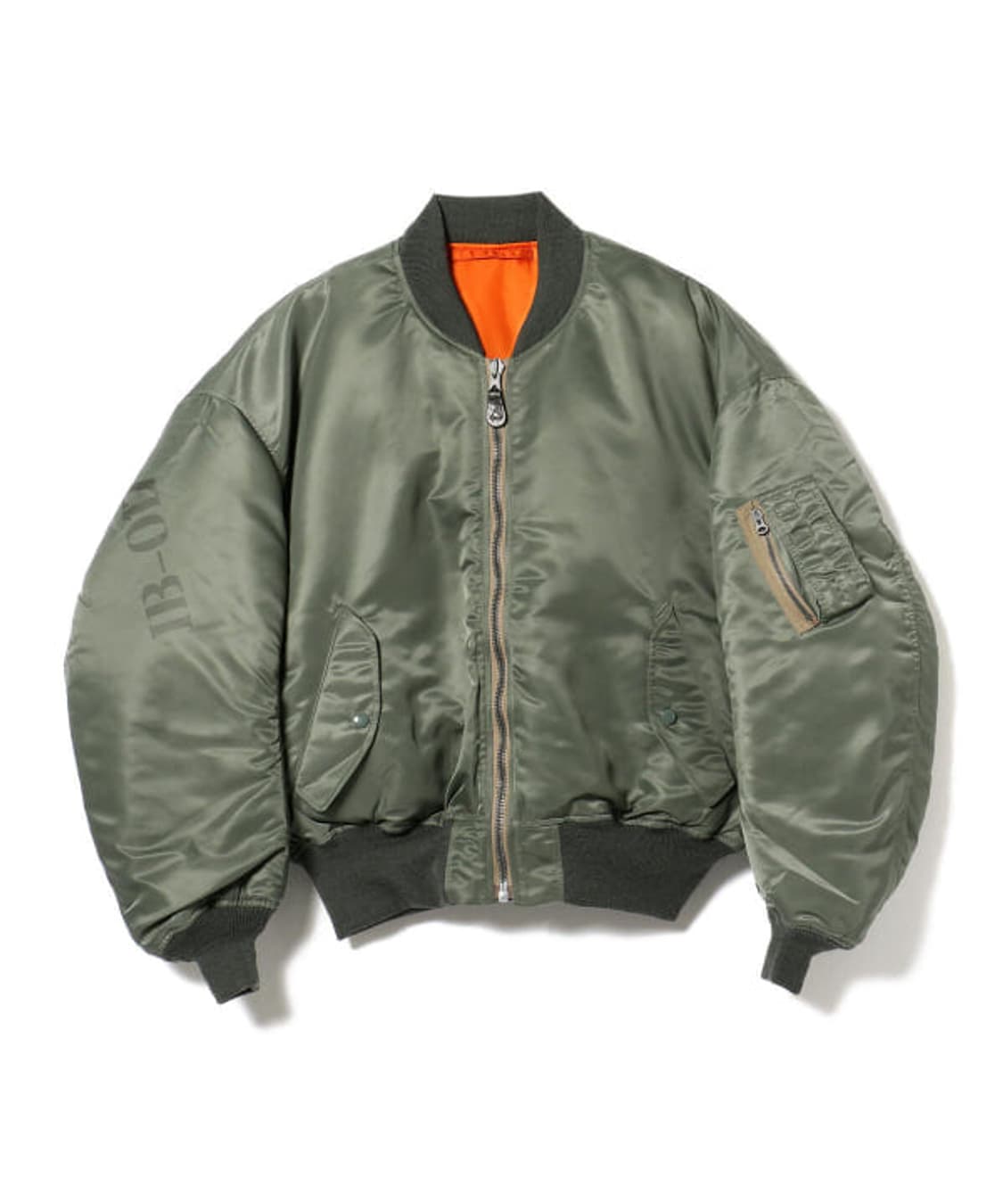 버즈릭슨 x 빔즈 ma-1 세이지 그린 상품이미지1