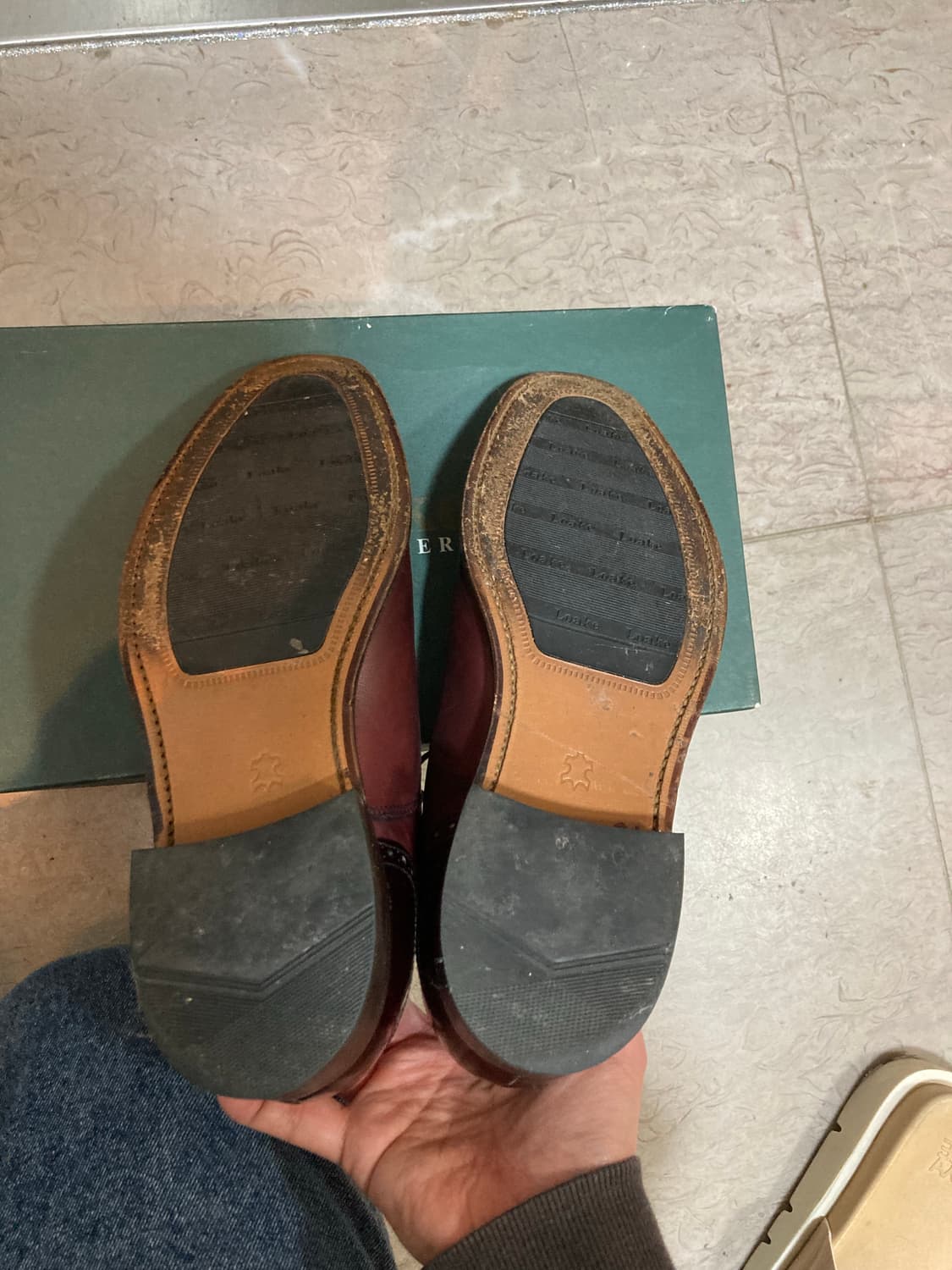 로크 옥스포드 캡토 브로그 버건디 구두  상품이미지7