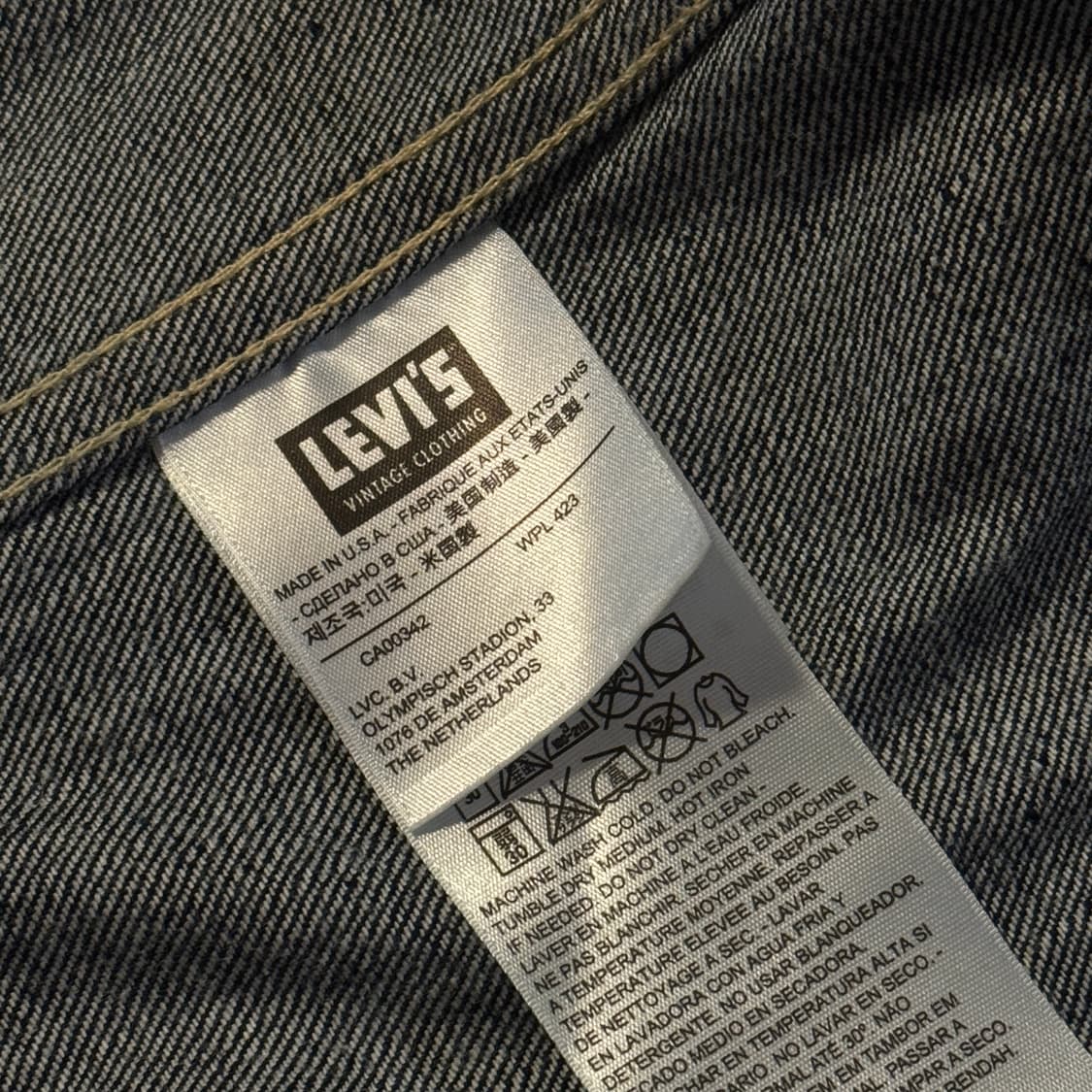 리바이스 LVC 506 데님 자켓 M 상품이미지7