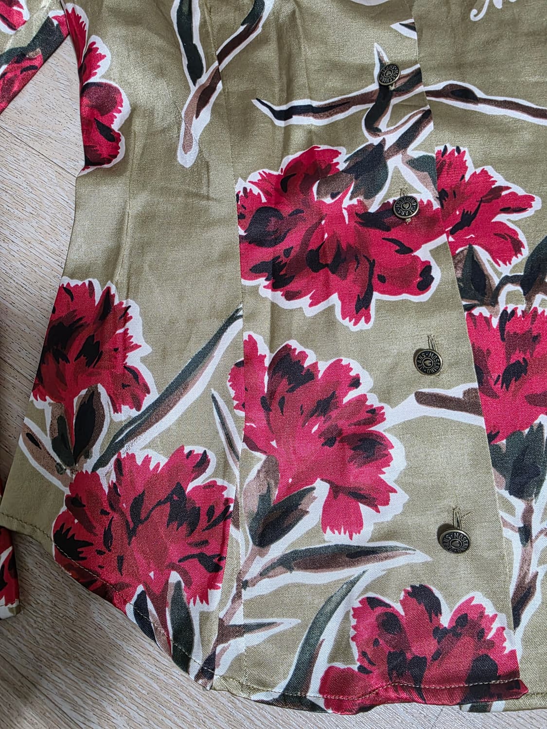 모스키노 진스 플라워 프린트 셔츠 상품이미지4