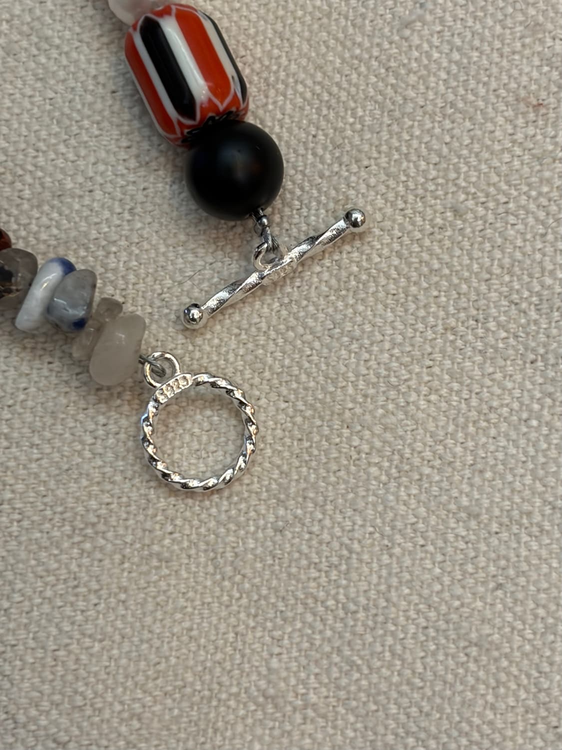 🌿 믹스 젬스톤 칩 브레이슬릿 상품이미지4