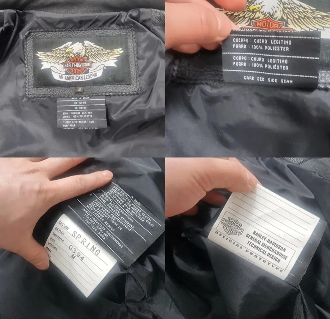 (M) 03년 할리데이비슨 100주년 라이더자켓 할리데이비슨가죽자켓 상품이미지7