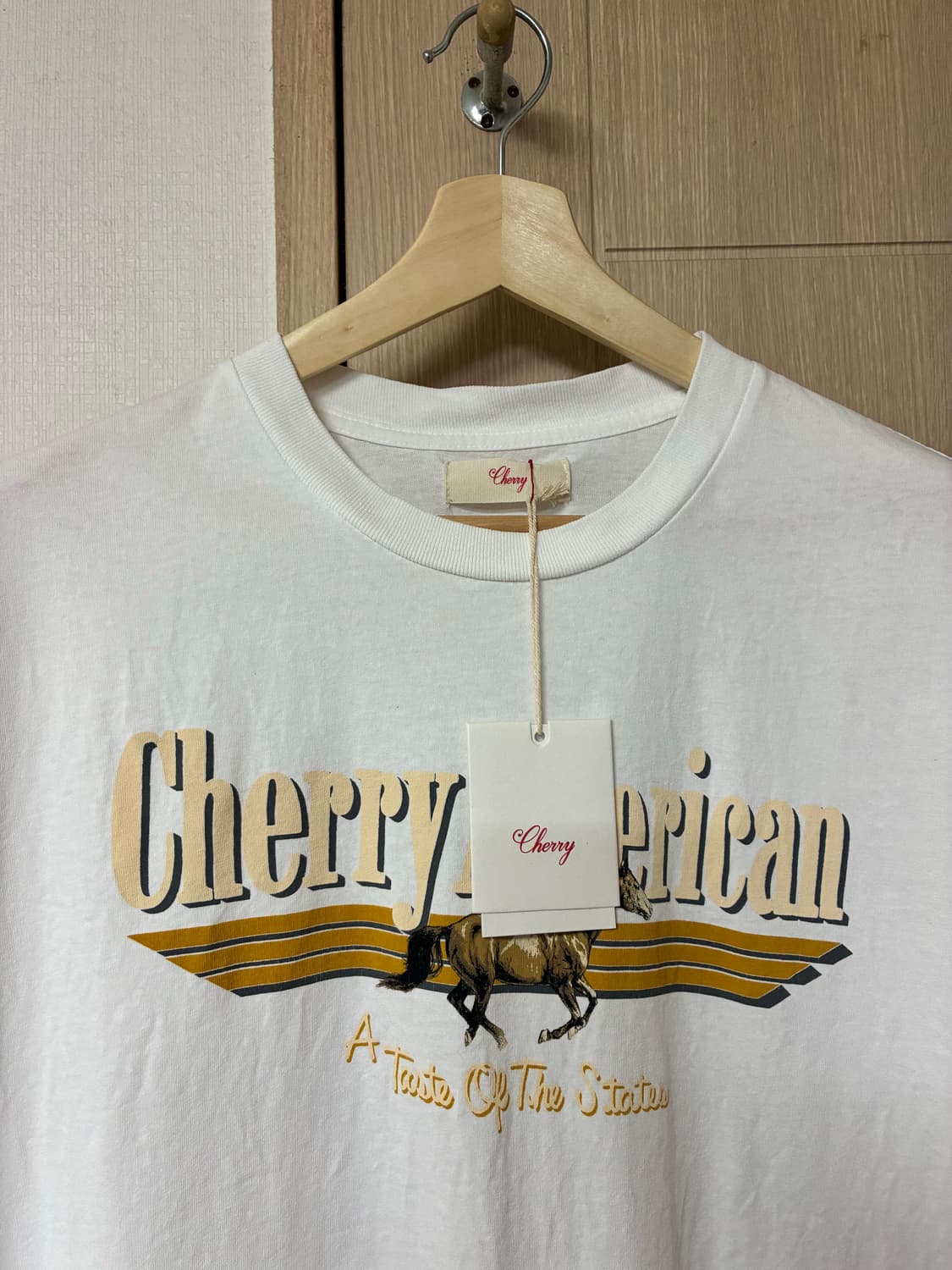 [M]Cherry LA american 티셔츠 화이트 상품이미지3