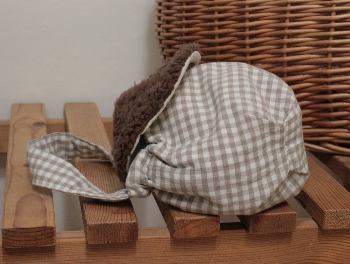 핸드메이드 손잡이 퍼 밴딩 파우치 상품이미지6