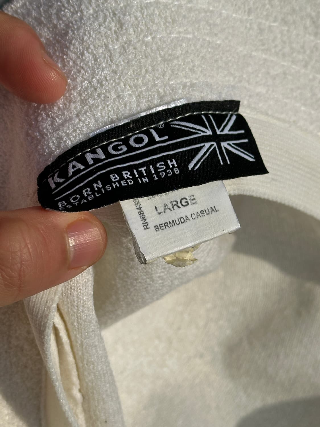 [L] 캉골 로고 화이트 버킷햇 모자 상품이미지7