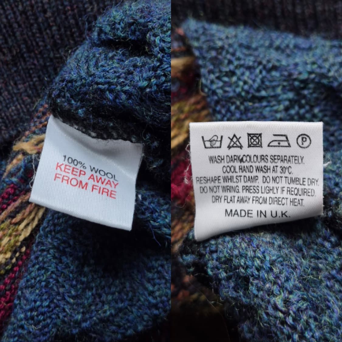 [M] 빈티지 에스닉 패턴 니트 UK 상품이미지9