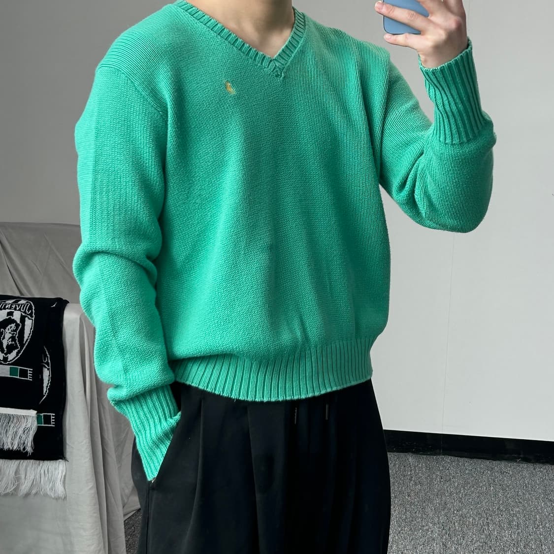 폴로 랄프로렌 민트 브이넥 니트  상품이미지3