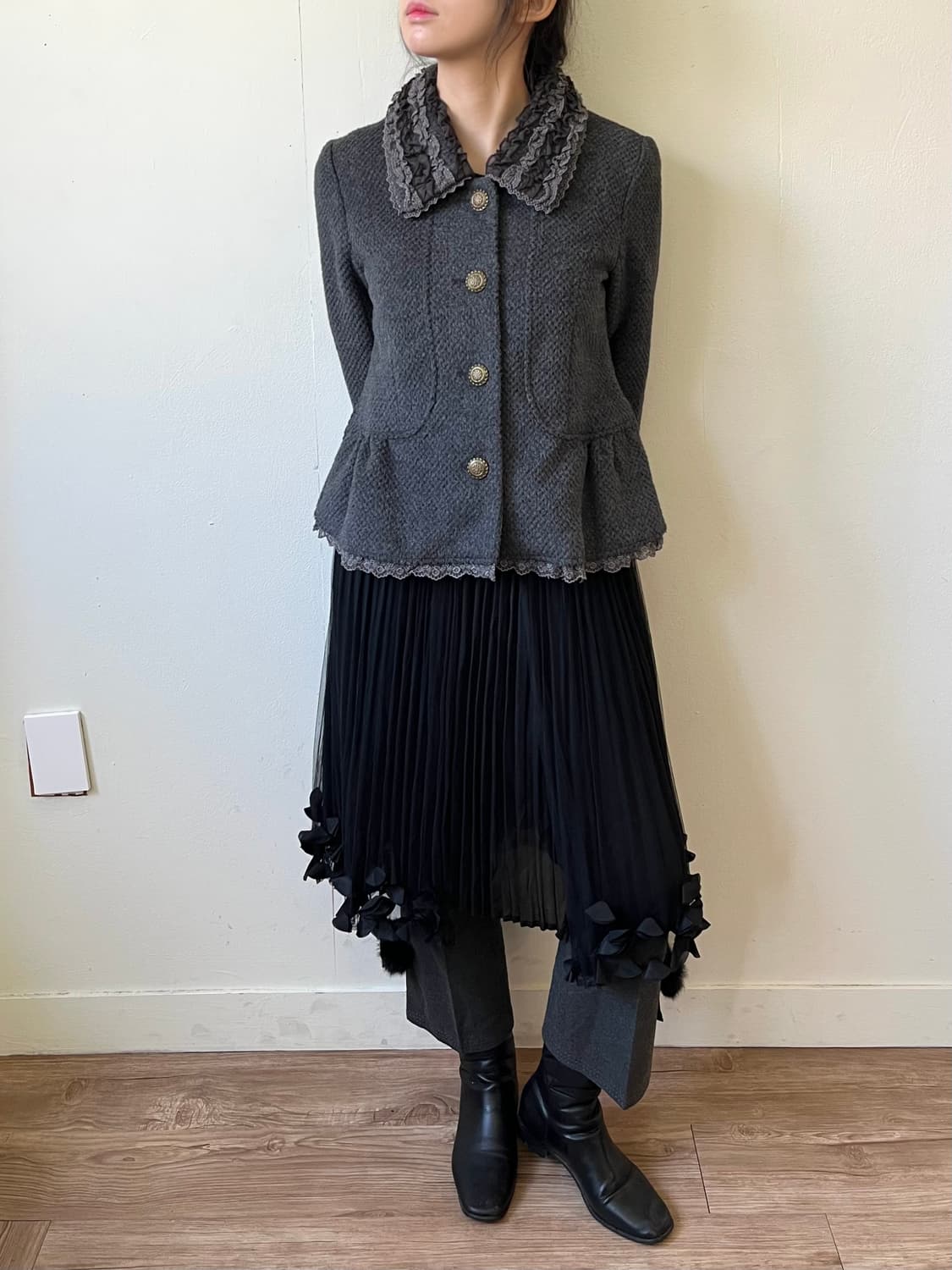 axes femme 트위드 자켓 상품이미지4