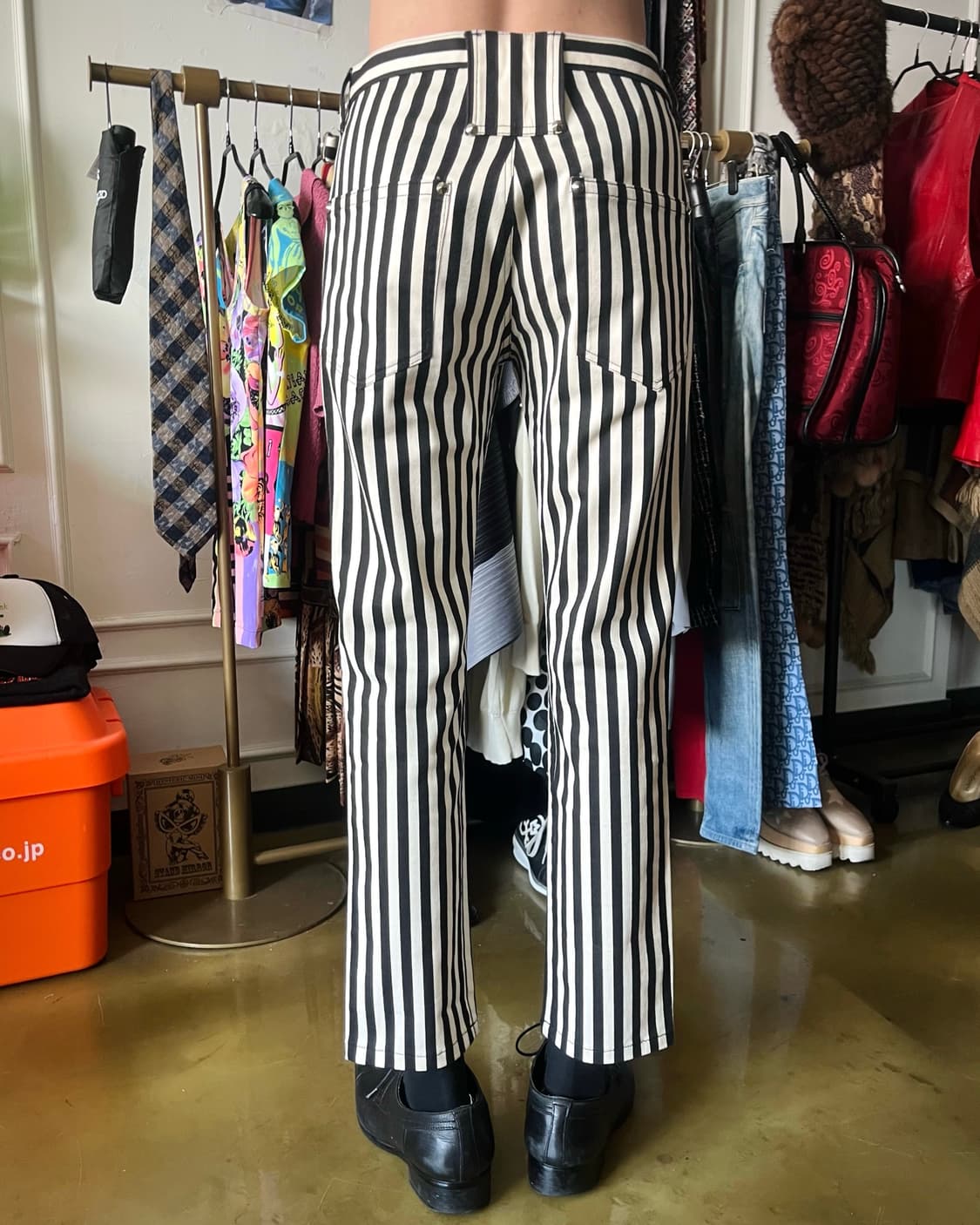 90s MILKBOY Stripe Studed Cotton Pants 상품이미지2