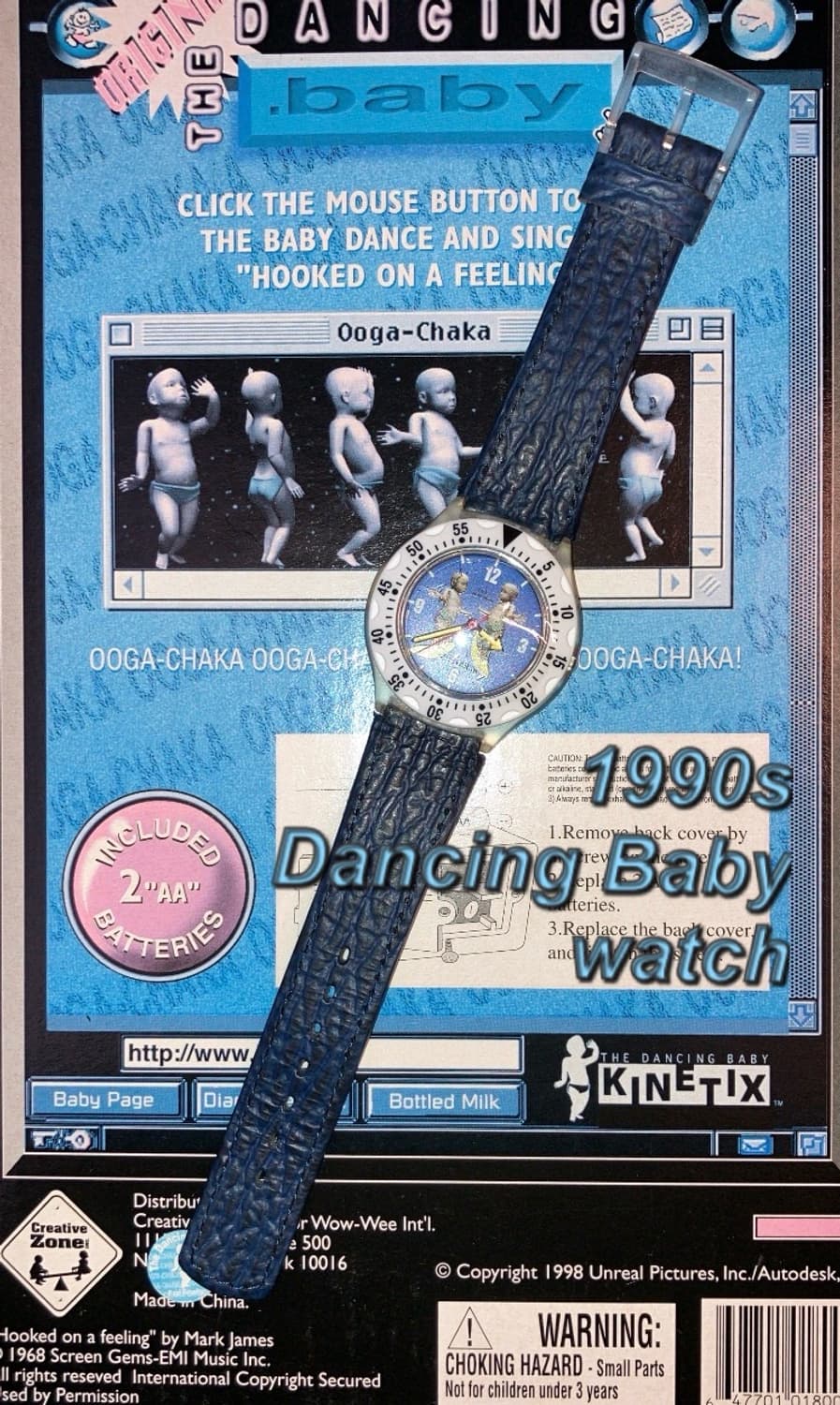 1990s 빈티지 댄싱 베이비 손목 시계 상품이미지1