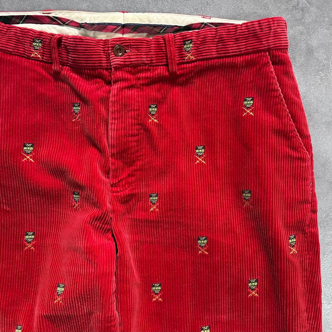 폴로 레드 코듀로이 자수 팬츠 (vap.4) 상품이미지4