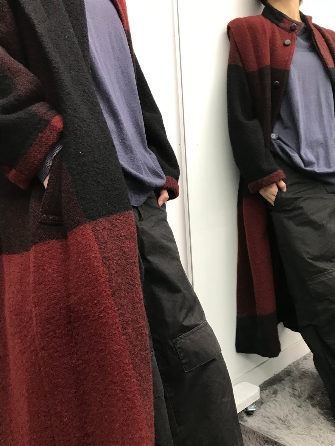 79s Issey Miyake sport 절개 플리츠 코트 상품이미지2