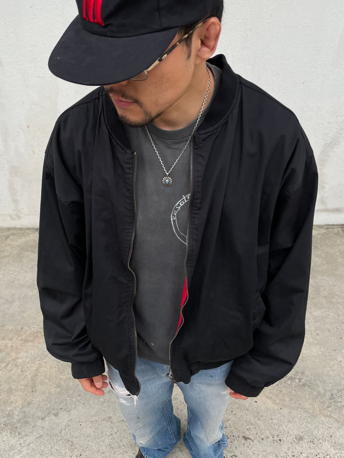 90s Marlboro Reversible Bomber Jacket 상품이미지3