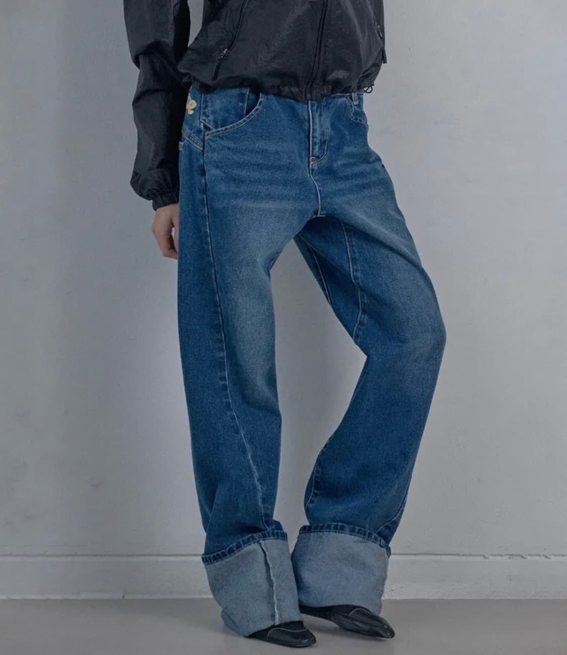 sculptor Applique Roll-Up Denim 상품이미지3