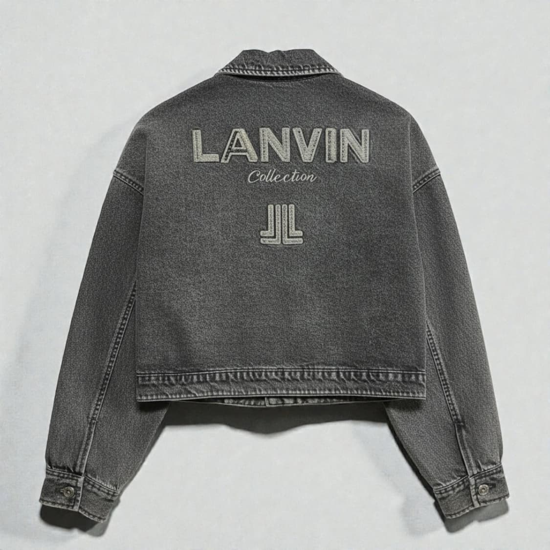 LANVIN 랑방23FW 백로고 엠브로이더리 데님 청자켓 상품이미지1