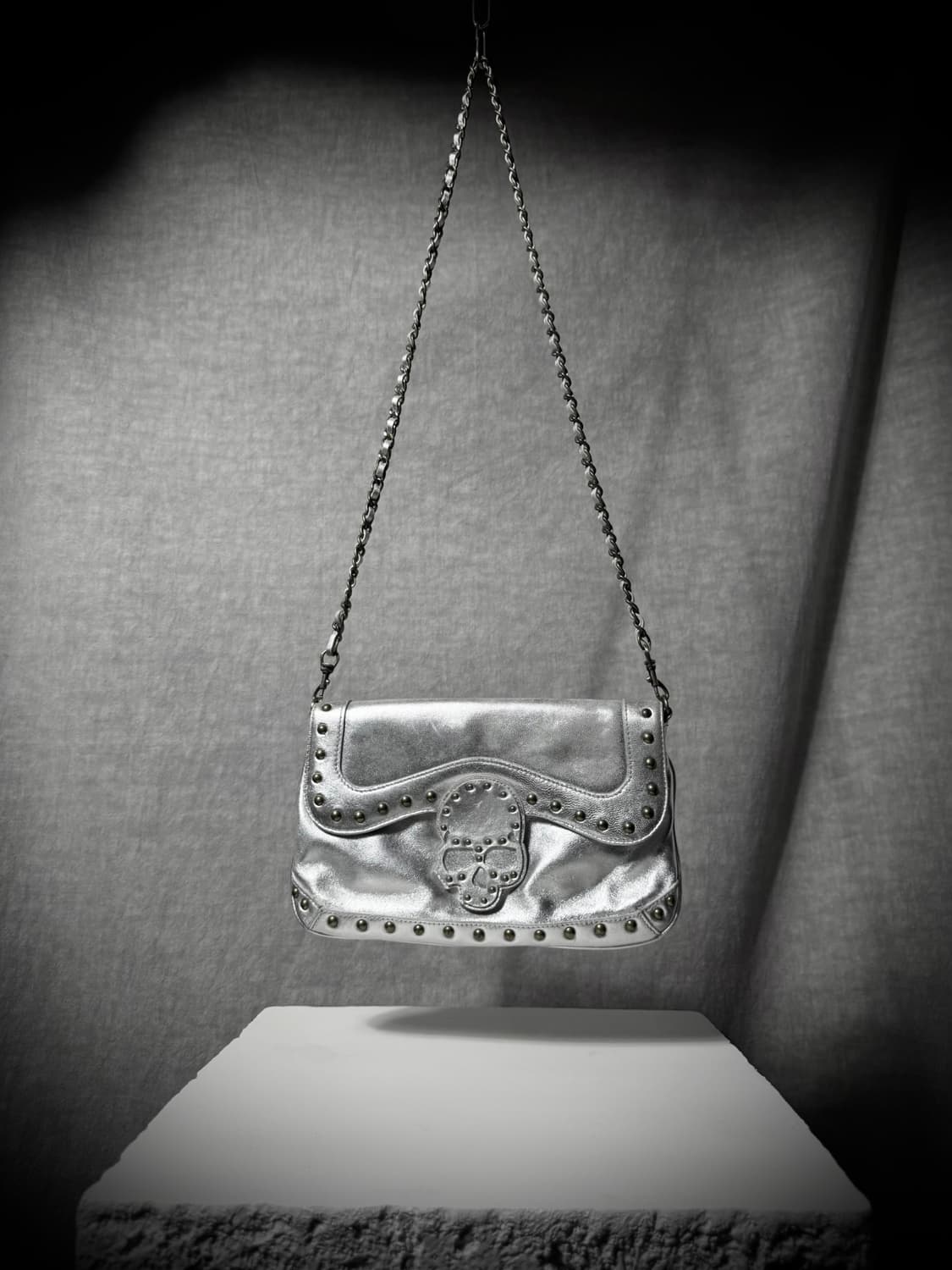 Jupiter & Juno Studded Skull Silver Bag 상품이미지1