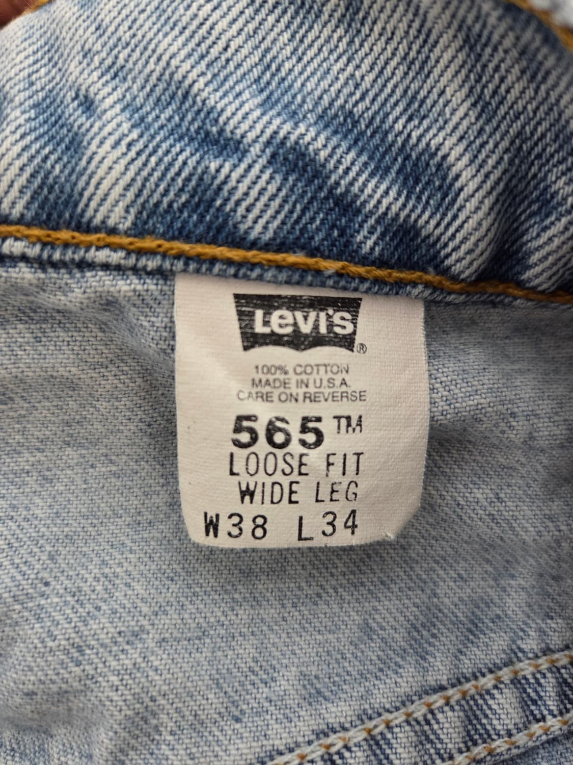90s levis 565 38x34 상품이미지7