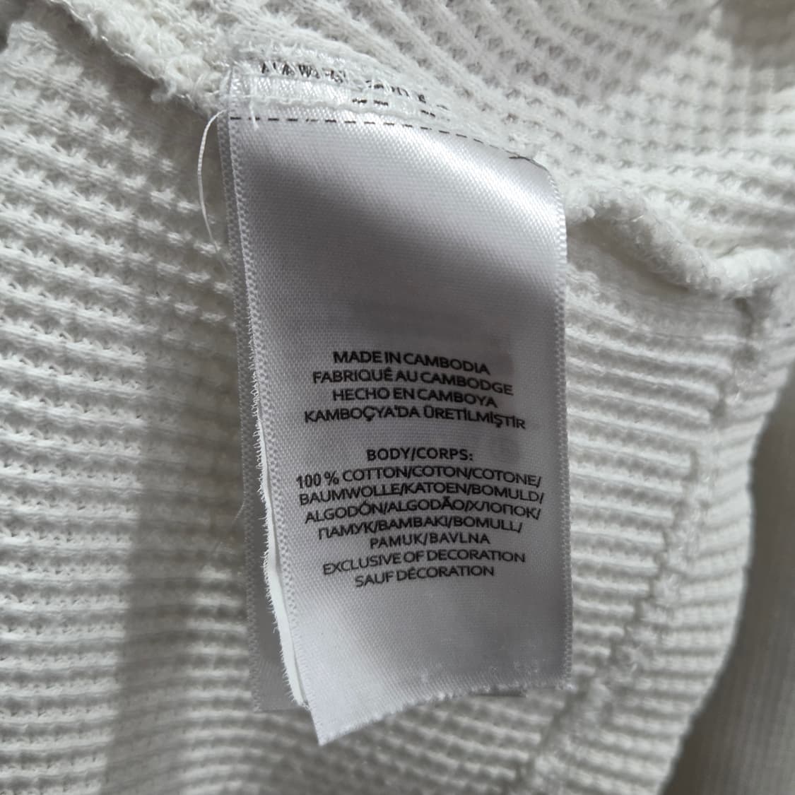 폴로랄프로렌 와플 롱슬리브 화이트 XL 상품이미지4