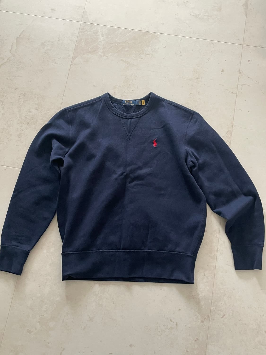 폴로 맨투맨 네이비 s 상품이미지1