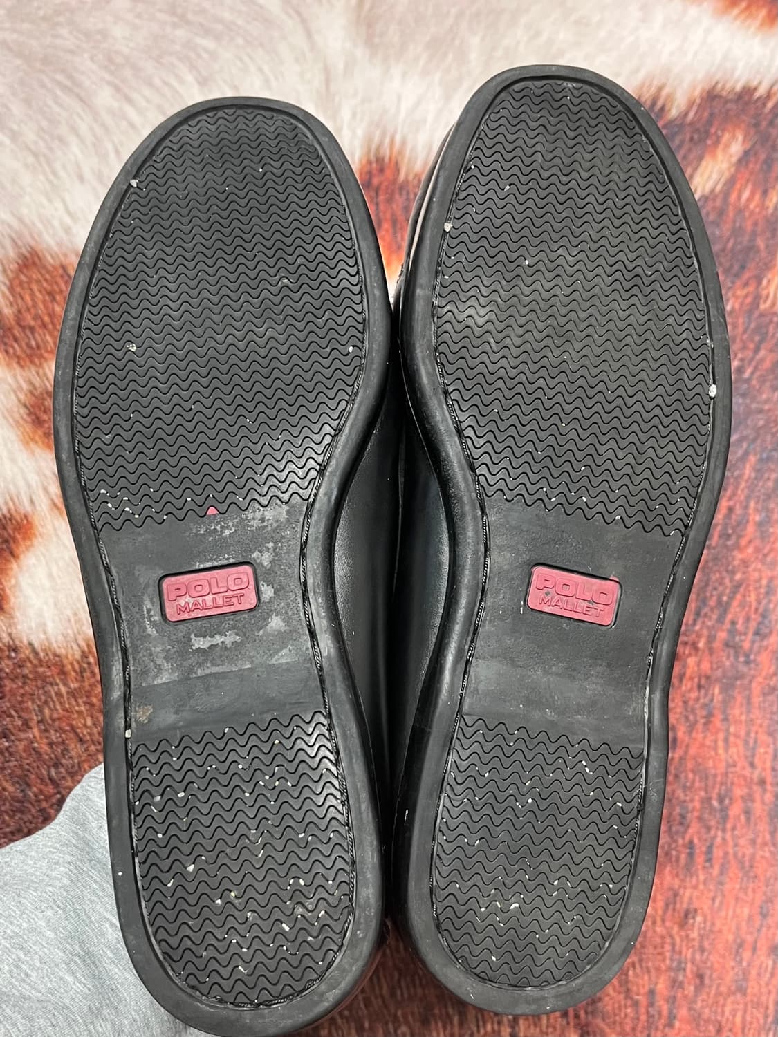 [10W] 폴로 랄프로렌 레더 보트슈즈 블랙 상품이미지5