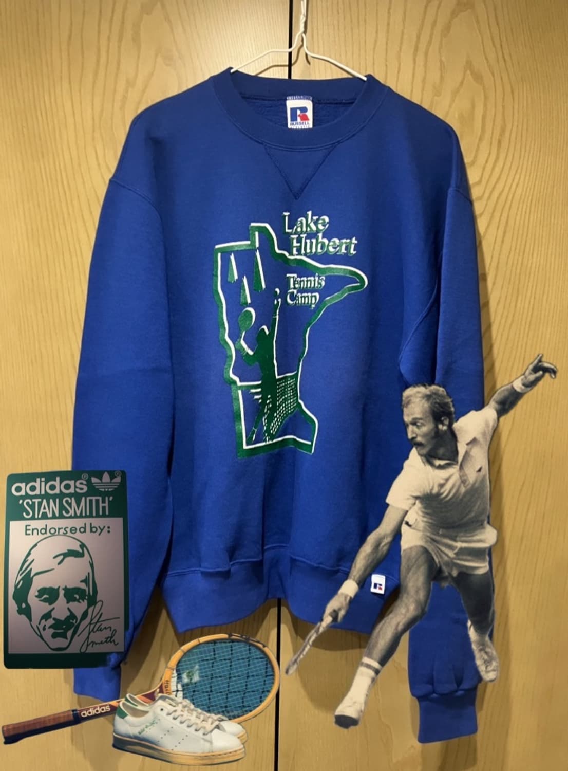 빈티지 90s Russell 러셀 스웻셔츠 블루 (M 95) 스탠스미스 상품이미지1