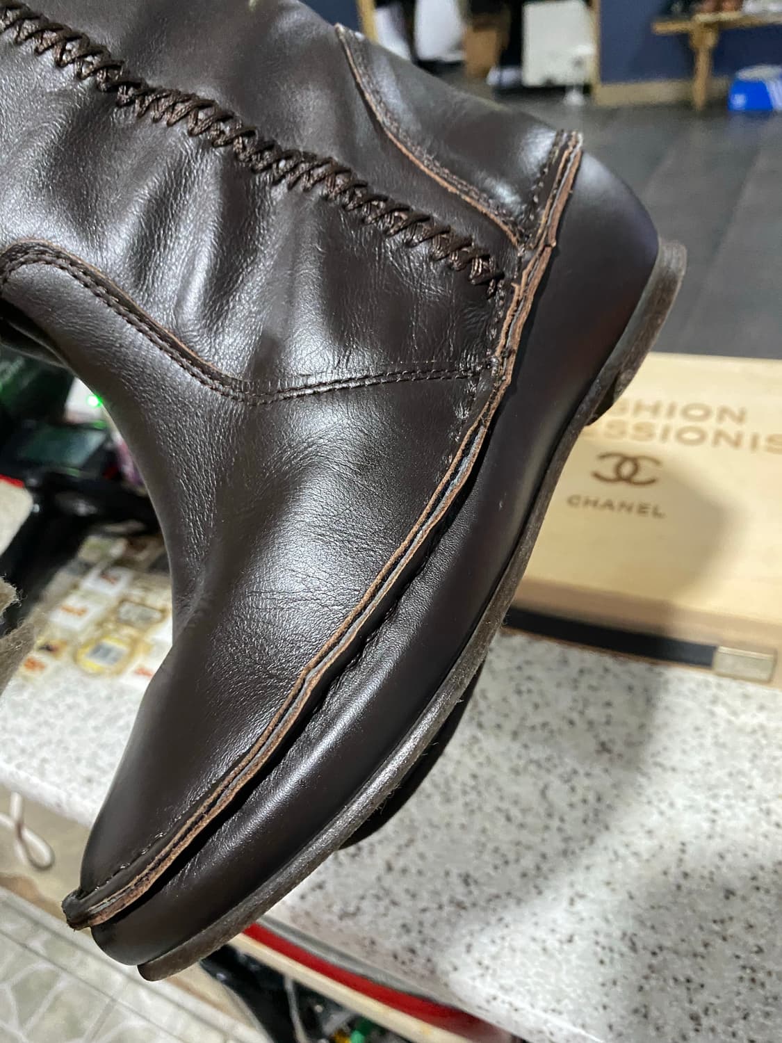 갈색 롱부츠 M 사이즈 상품이미지7