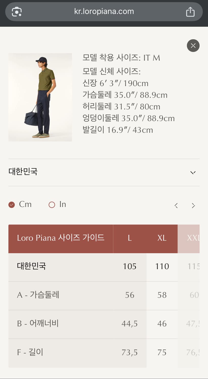 [ L ] 로로피아나 브렌트우드 폴로 카라티셔츠 상품이미지7