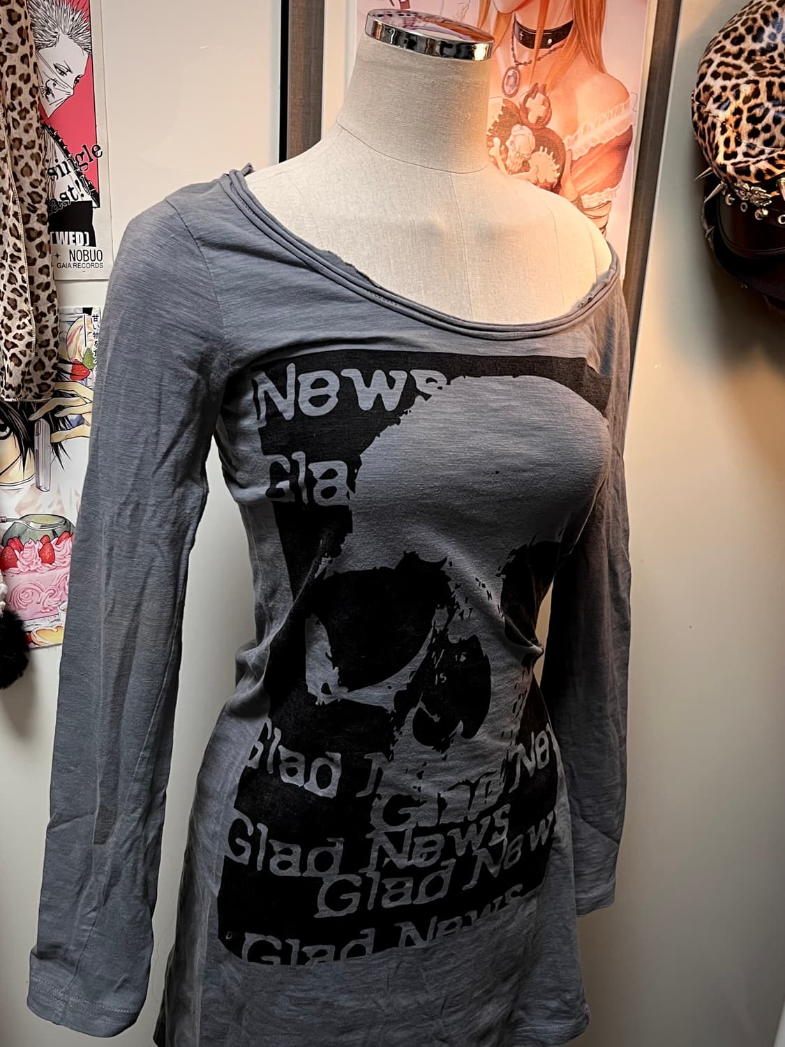 glad news 스컬 프린팅 원피스 상품이미지1