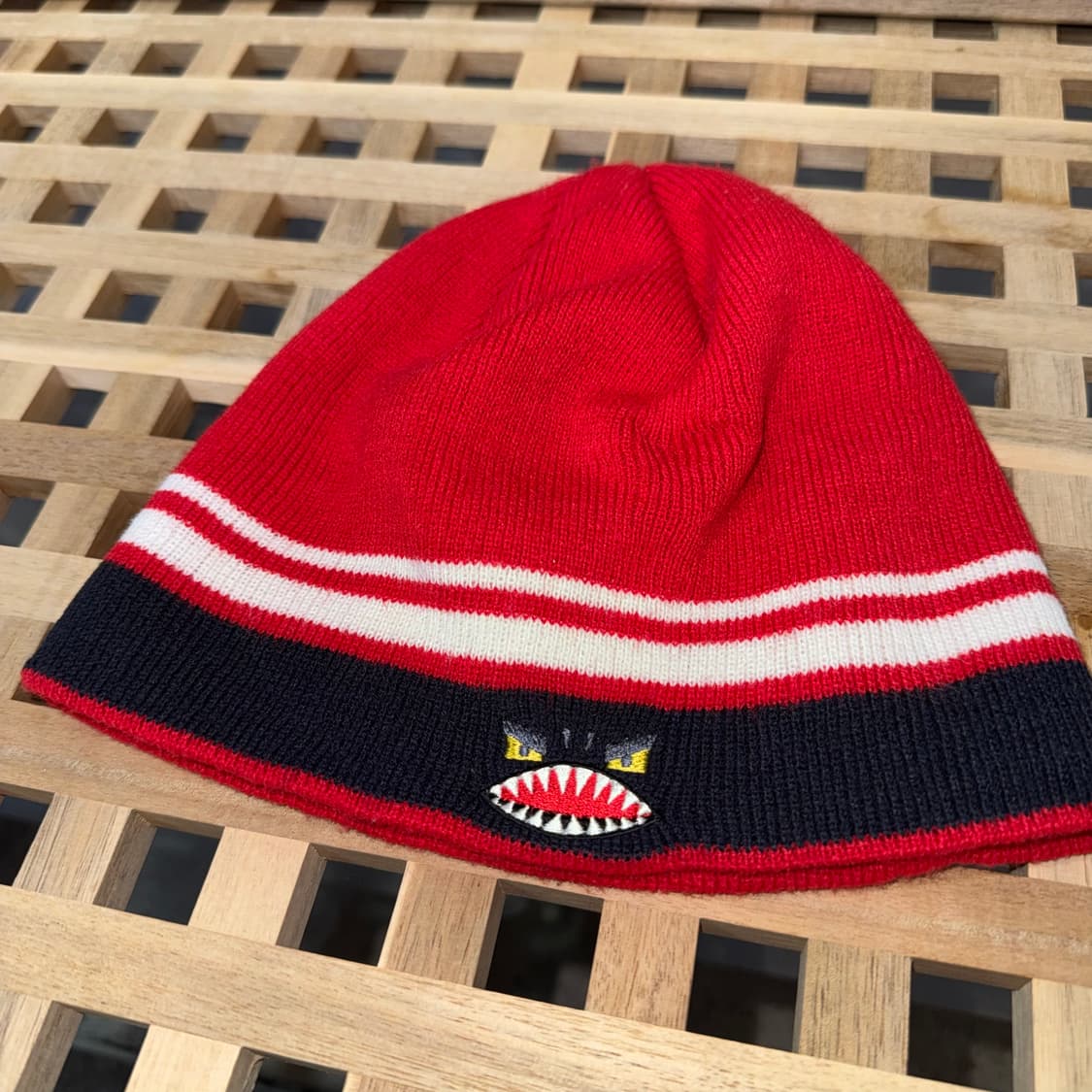 빈티지 스트라이프 포인트 숏비니 상품이미지4