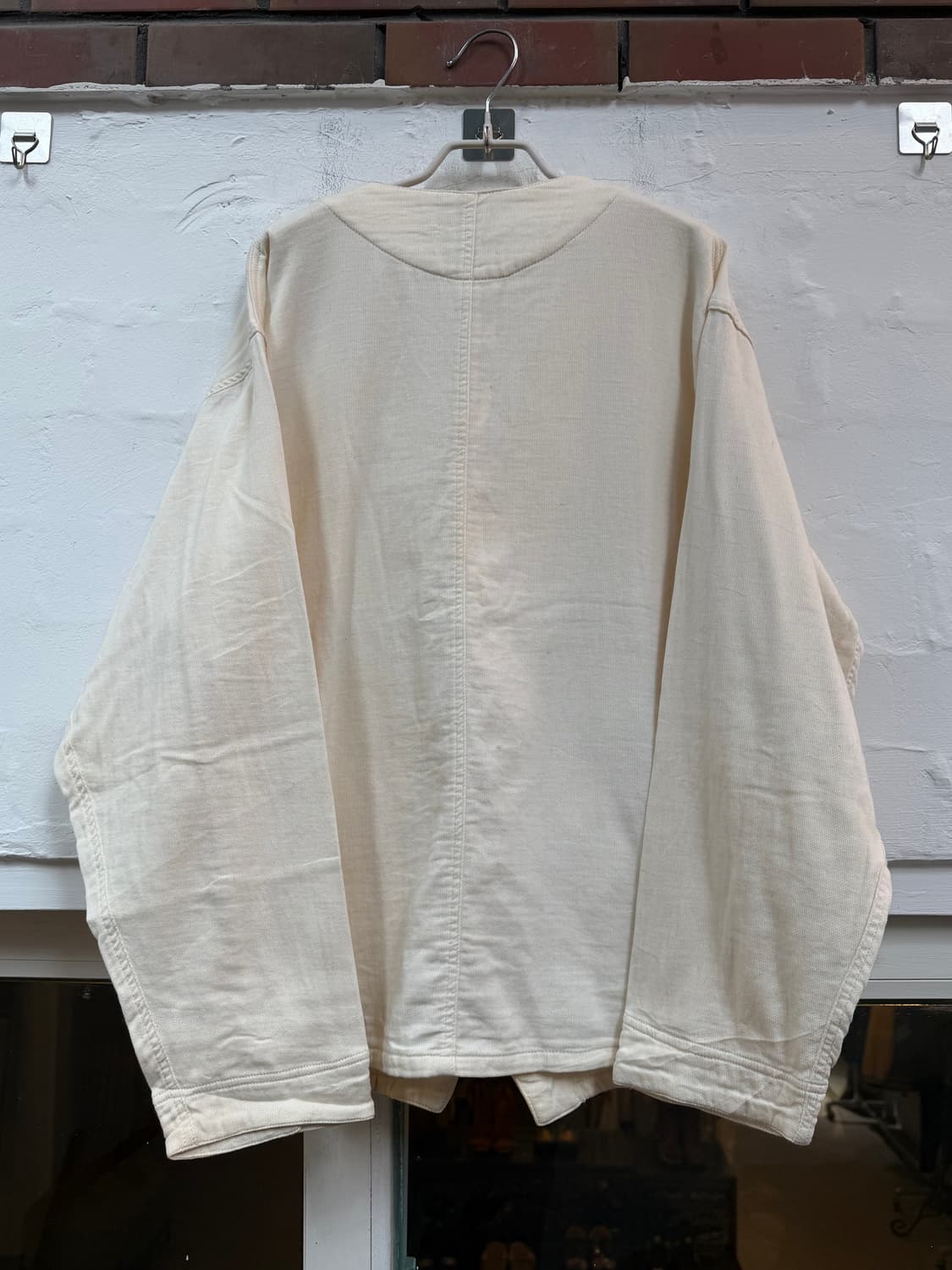 Konga 90s 아이보리 코튼 노칼라 자켓 F 상품이미지7