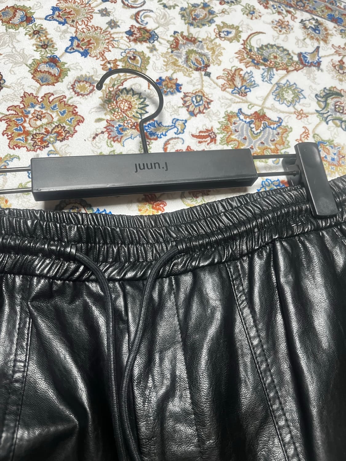 준지 레자 조거팬츠 블랙 46 상품이미지3