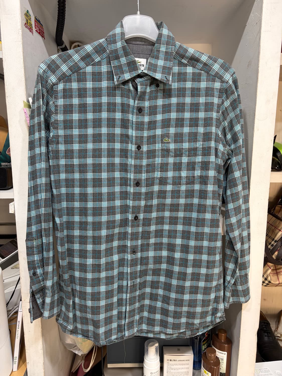 라코스테 플란넬 체크 셔츠 95사이즈 상품이미지1