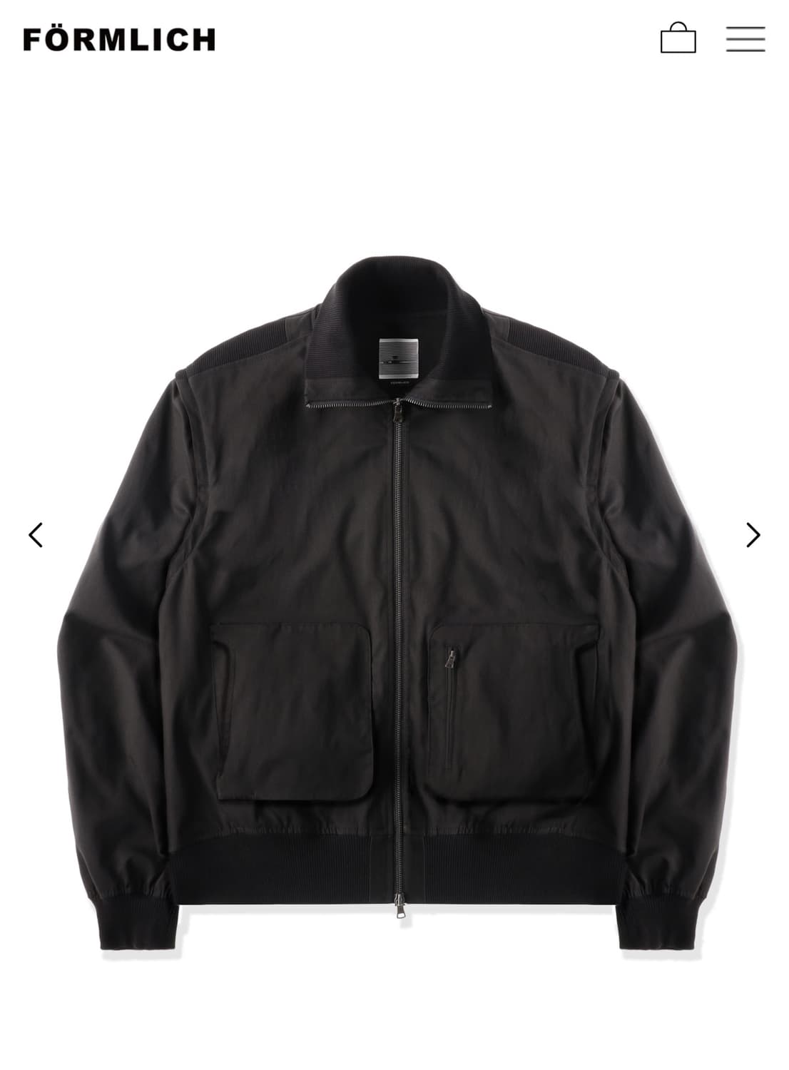 Formlich  FLIGHT JACKET BLACK (2) 상품이미지2